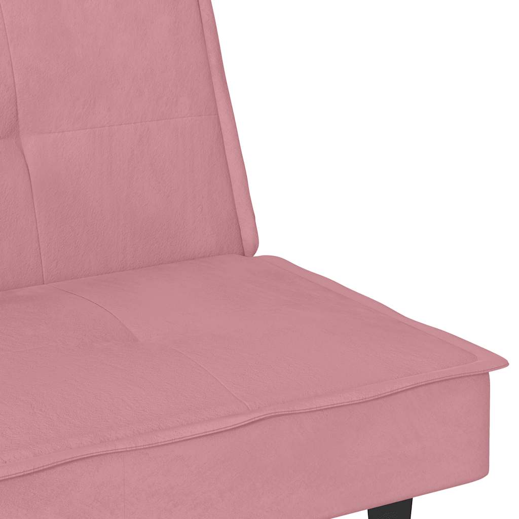 Bäddsoffa Med Mugghållare Sammet