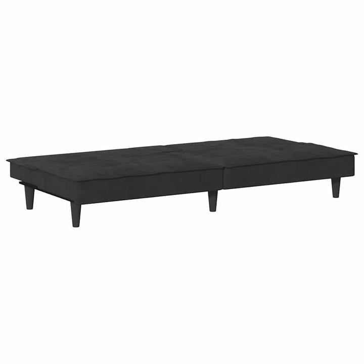 Bäddsoffa Med Mugghållare Sammet