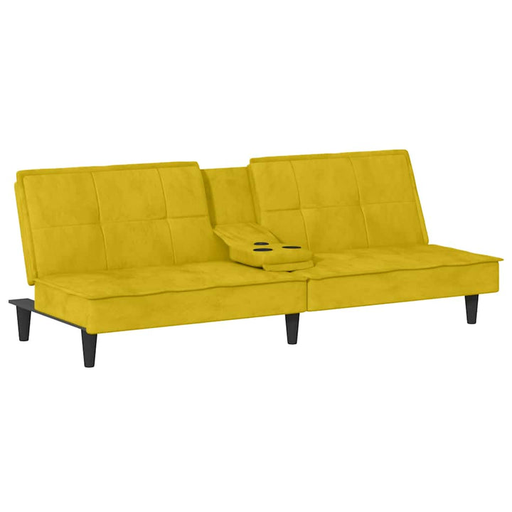 Bäddsoffa Med Mugghållare Sammet