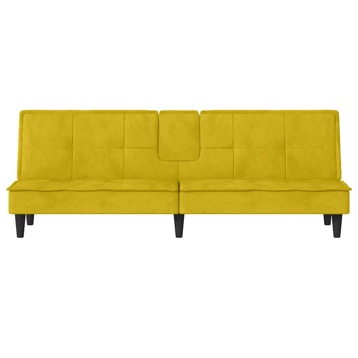 Bäddsoffa Med Mugghållare Sammet