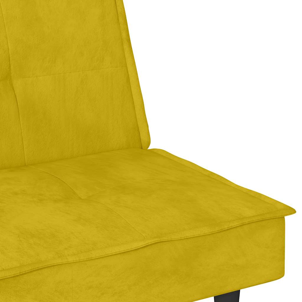 Bäddsoffa Med Mugghållare Sammet