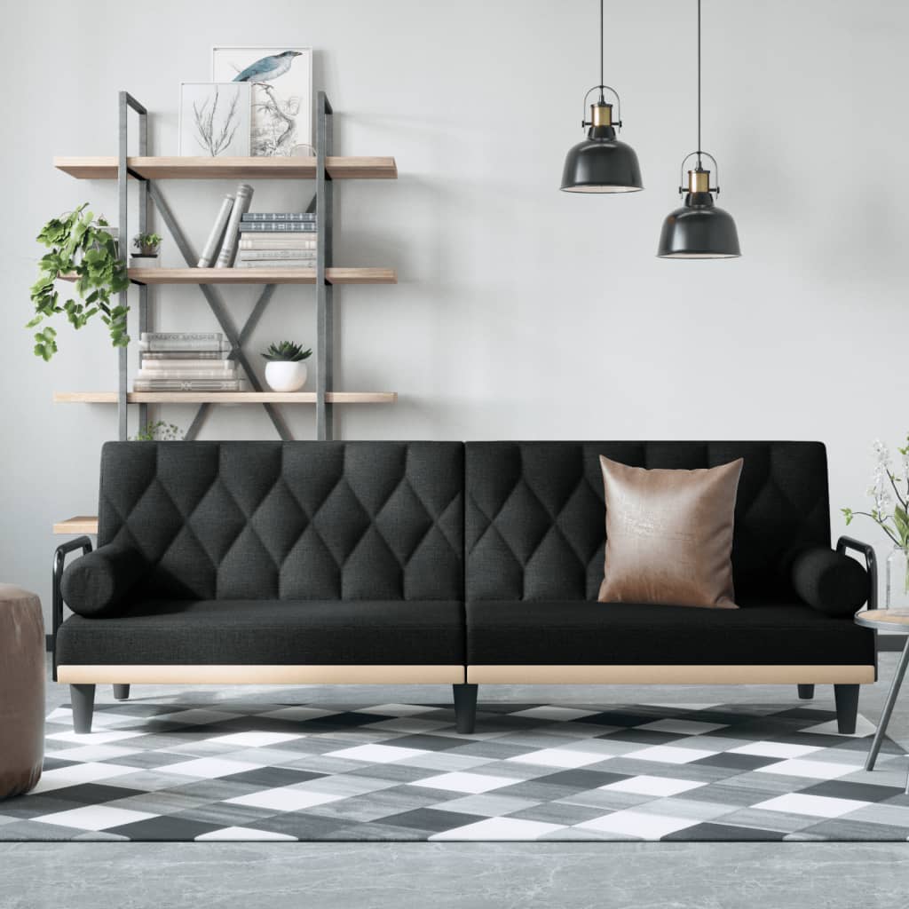 Bäddsoffa Med Armstöd Tyg