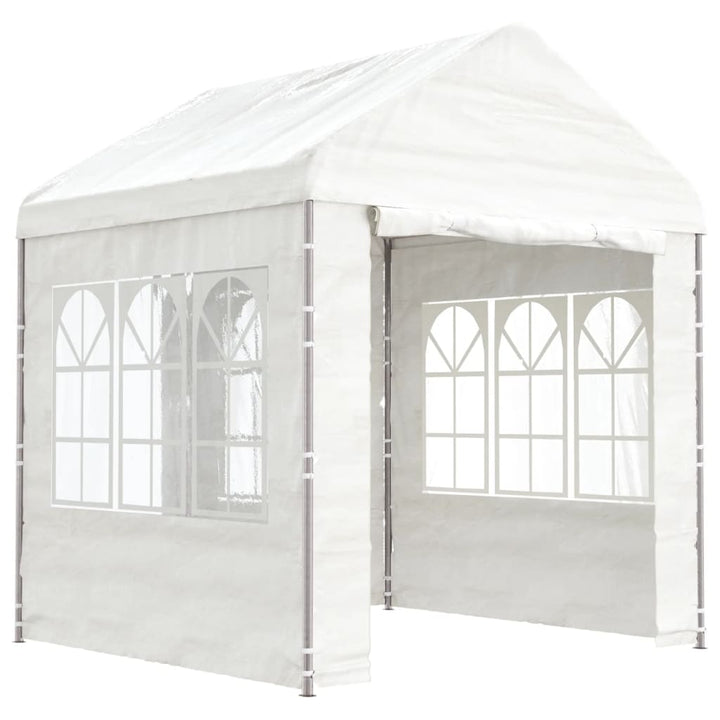 Paviljong Med Tak Vit 2,28X2,23X2,69 M Polyeten