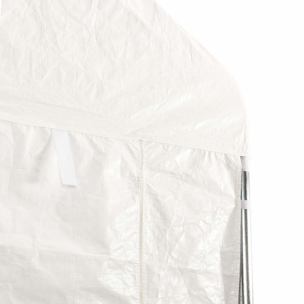 Paviljong Med Tak Vit 2,28X2,23X2,69 M Polyeten