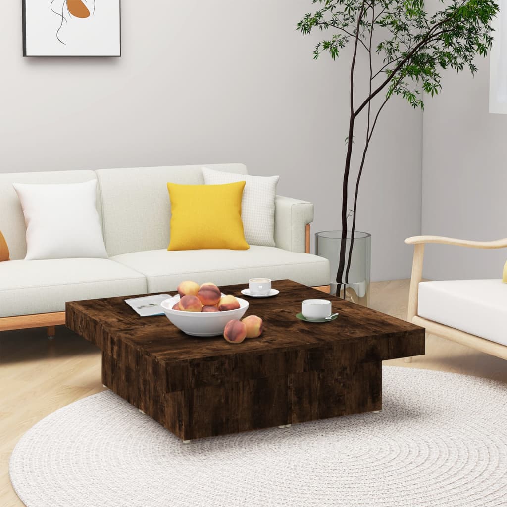 Soffbord Åldrat Trä 90X90X28 Cm Konstruerat Trä