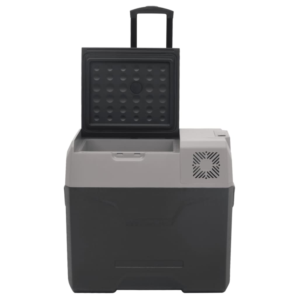 Kylbox Med Hjul Och Adapter Svart &amp; Grå Polypropylen