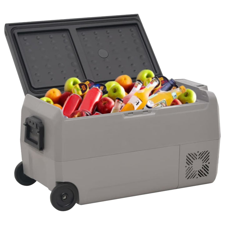 Kylbox Med Hjul Och Adapter Svart &amp; Grå Pp &amp; Pe