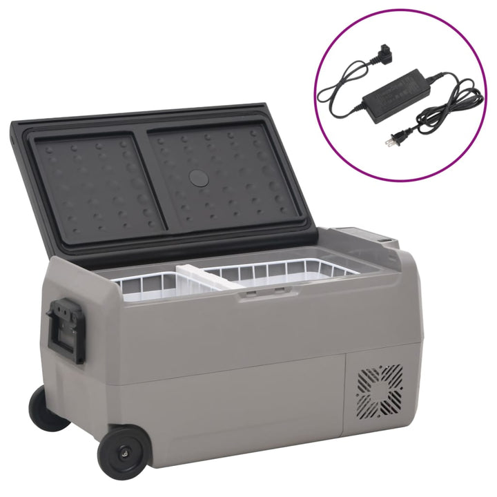 Kylbox Med Hjul Och Adapter Svart &amp; Grå Pp &amp; Pe