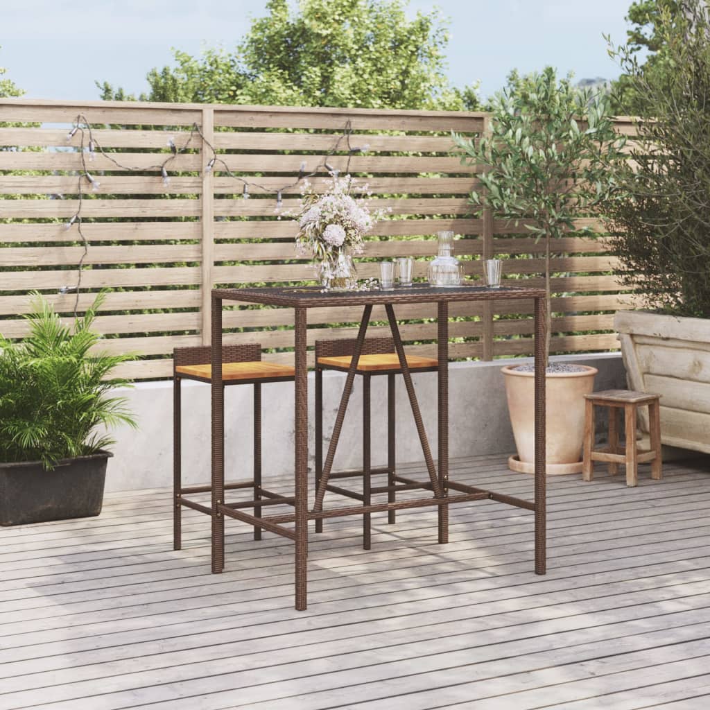 Barbord Med Glasskiva Konstrotting