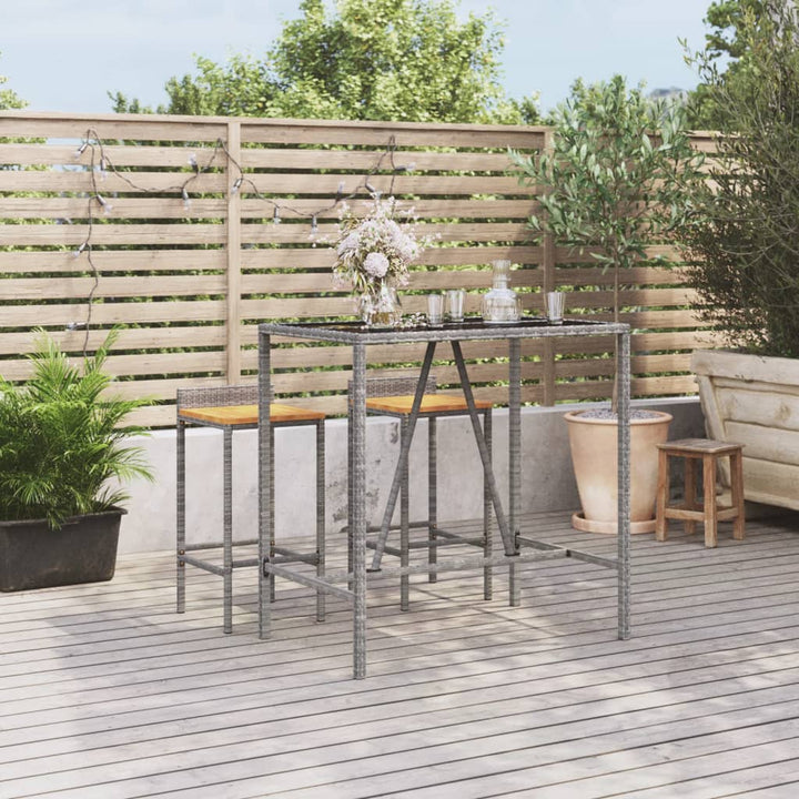 Barbord Med Glasskiva Konstrotting