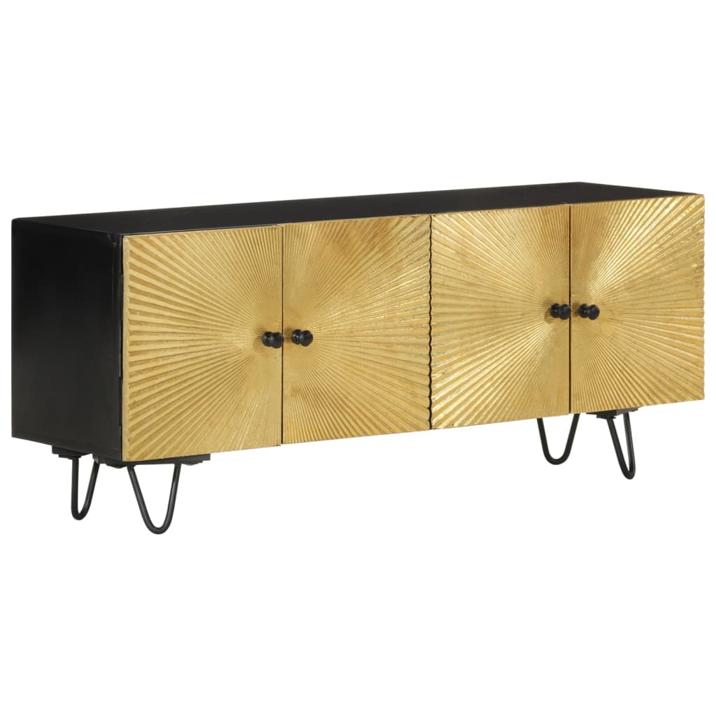 Tv-Bänk 110X30X45 Cm Massivt Mangoträ