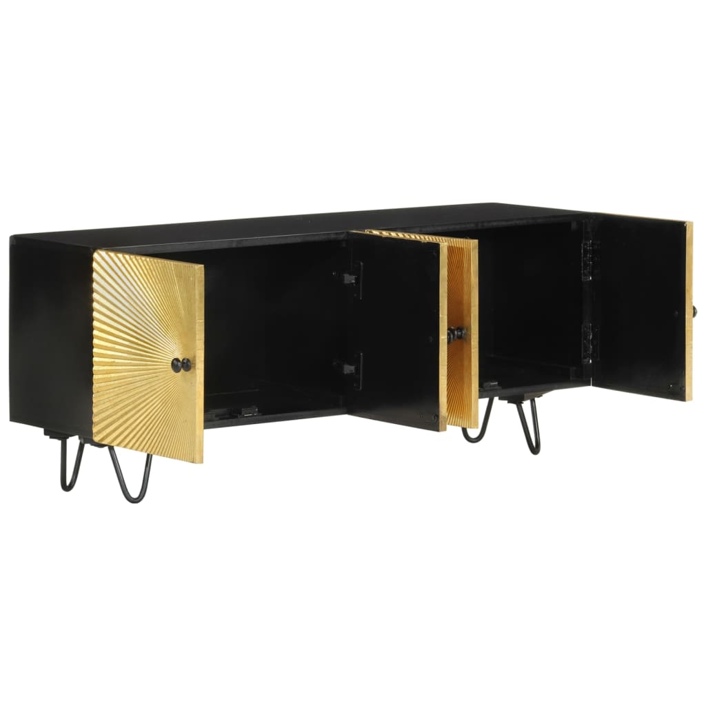 Tv-Bänk 110X30X45 Cm Massivt Mangoträ