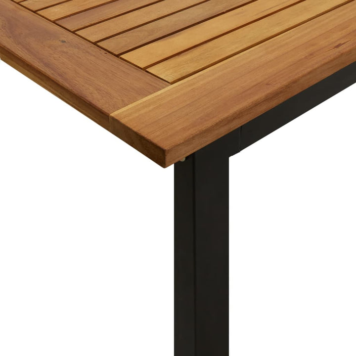Trädgårdsbord Med U-Formade Ben Massivt Akaciaträ