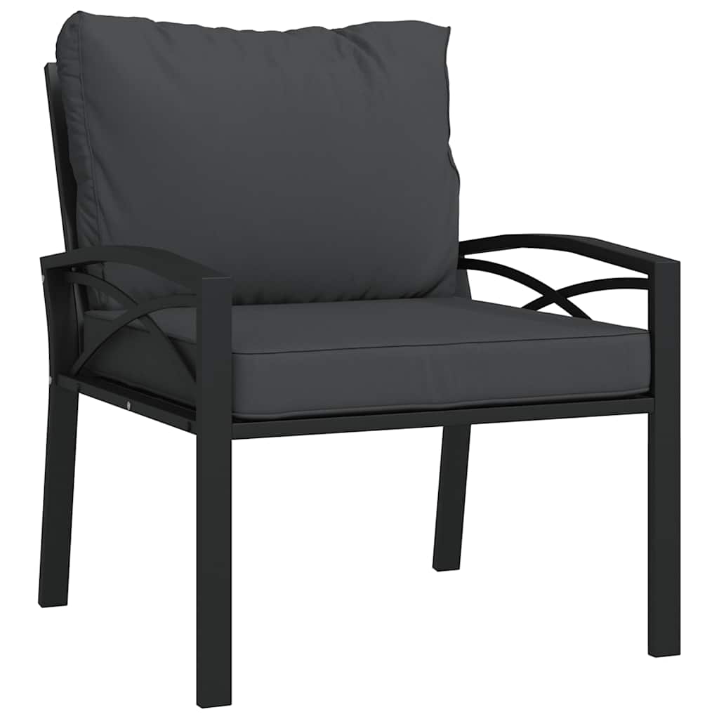 Trädgårdsstol Med Dynor 68X76X79 Cm Stål