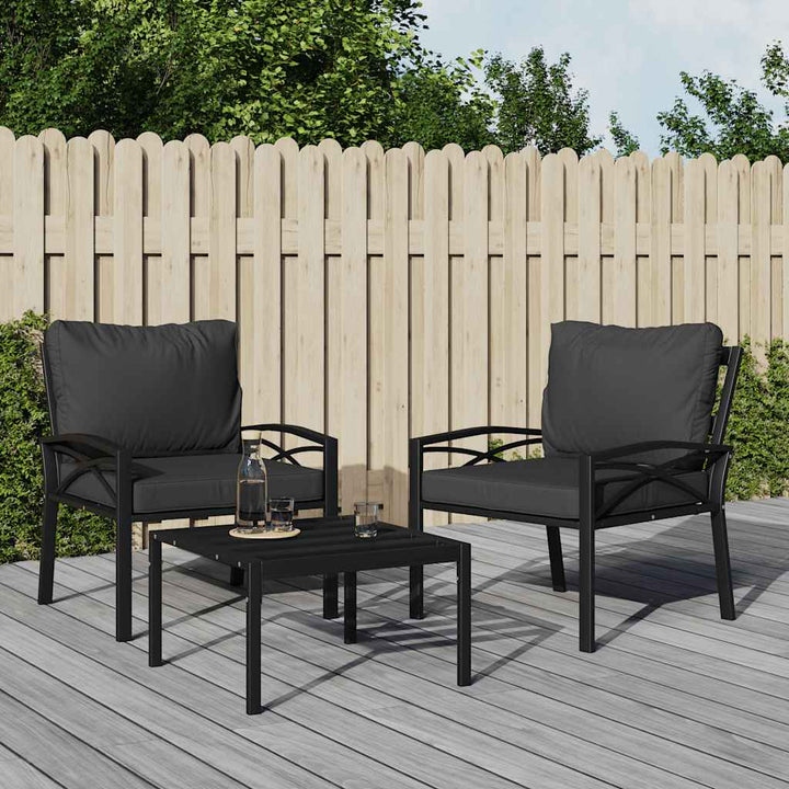 Trädgårdsstol Med Dynor 68X76X79 Cm Stål