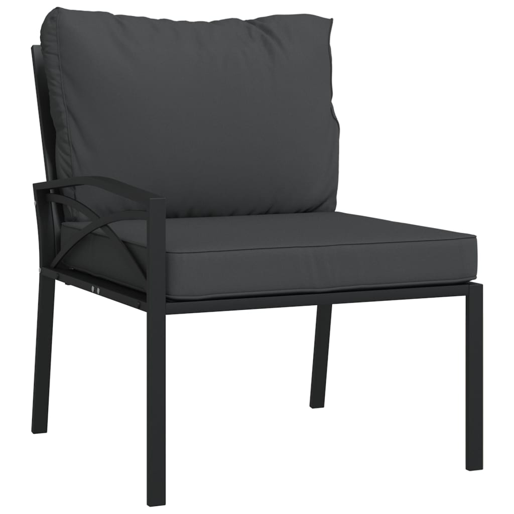 Trädgårdsstolar Med Dynor 2 St 62X75X79 Cm Stål
