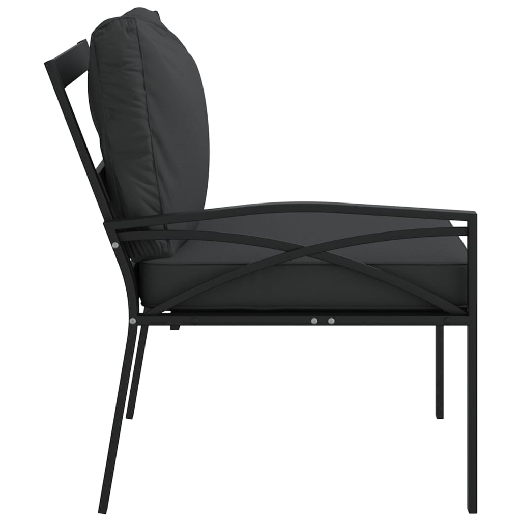 Trädgårdsstolar Med Dynor 2 St 62X75X79 Cm Stål
