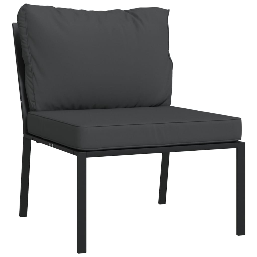 Trädgårdsstolar Med Dynor 2 St 60X74X79 Cm Stål
