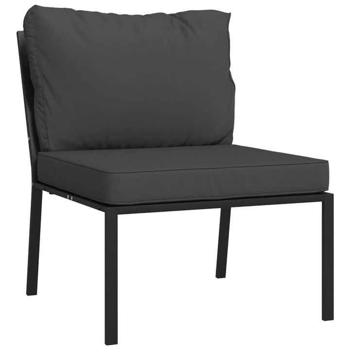 Trädgårdsstolar Med Dynor 2 St 60X74X79 Cm Stål