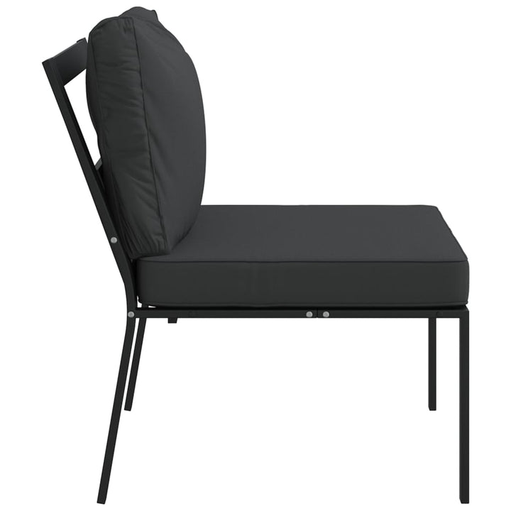 Trädgårdsstolar Med Dynor 2 St 60X74X79 Cm Stål