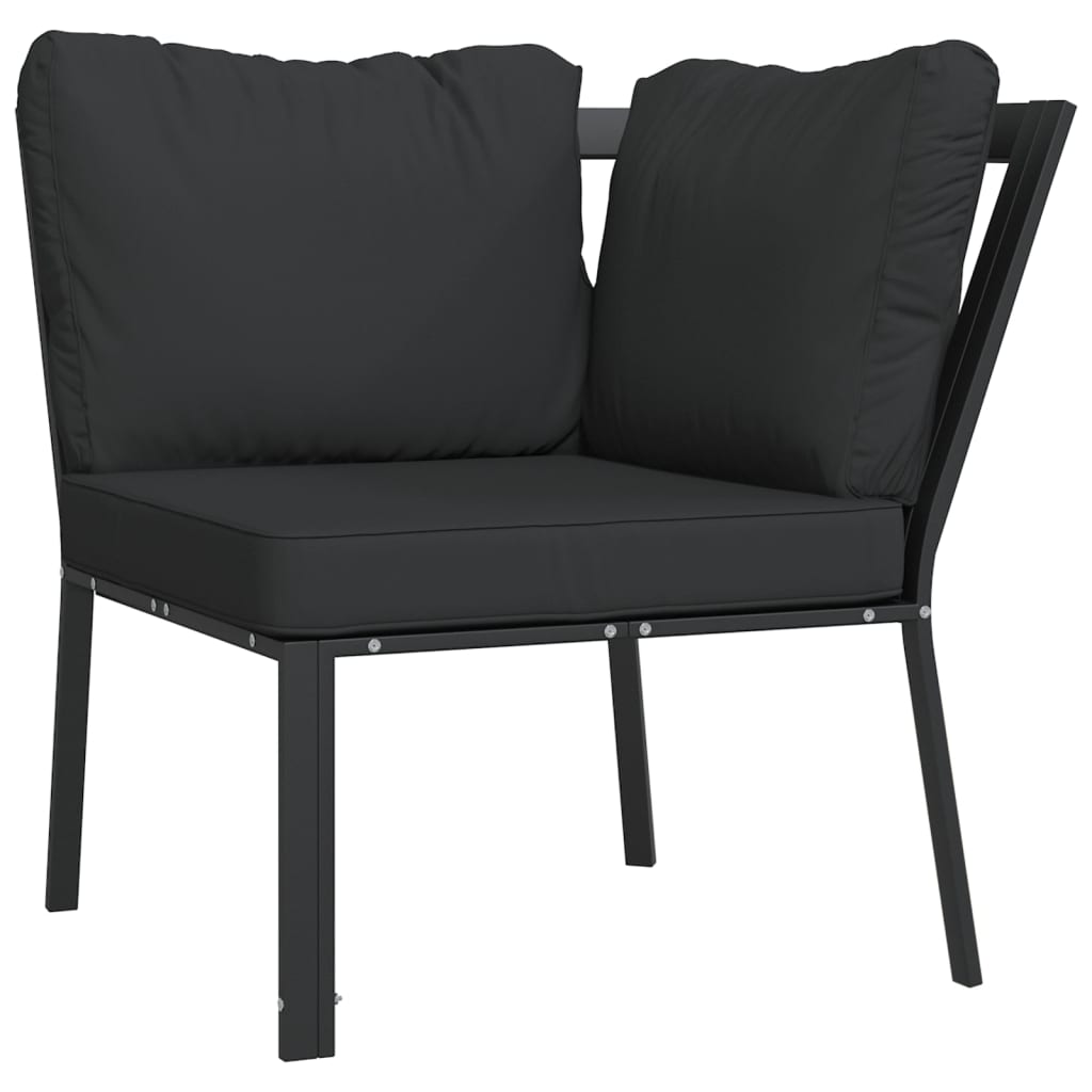 Trädgårdsstol Med Dynor 76X76X79 Cm Stål