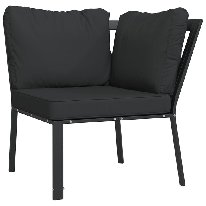 Trädgårdsstol Med Dynor 76X76X79 Cm Stål