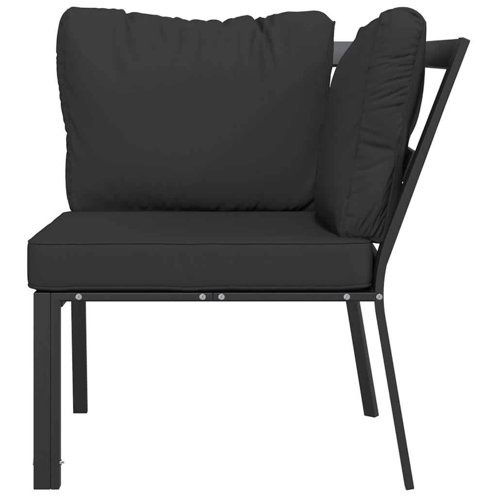 Trädgårdsstol Med Dynor 76X76X79 Cm Stål