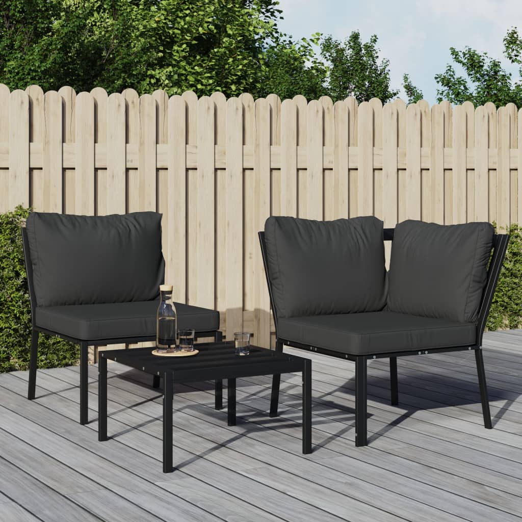 Trädgårdsstol Med Dynor 76X76X79 Cm Stål