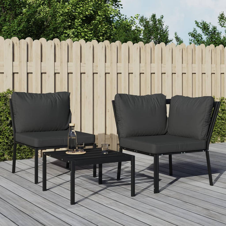 Trädgårdsstol Med Dynor 76X76X79 Cm Stål