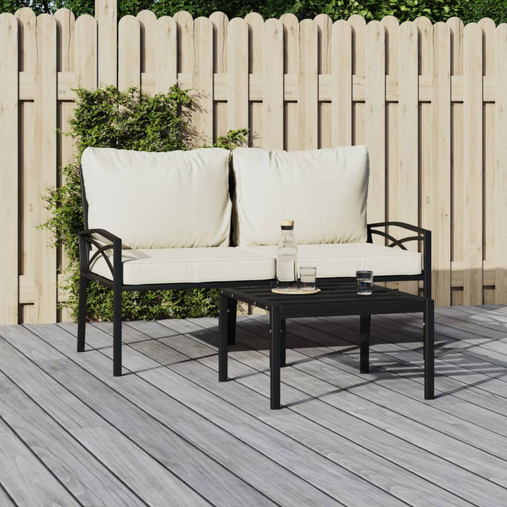 Trädgårdsstolar Med Dynor 2 St 62X75X79 Cm Stål