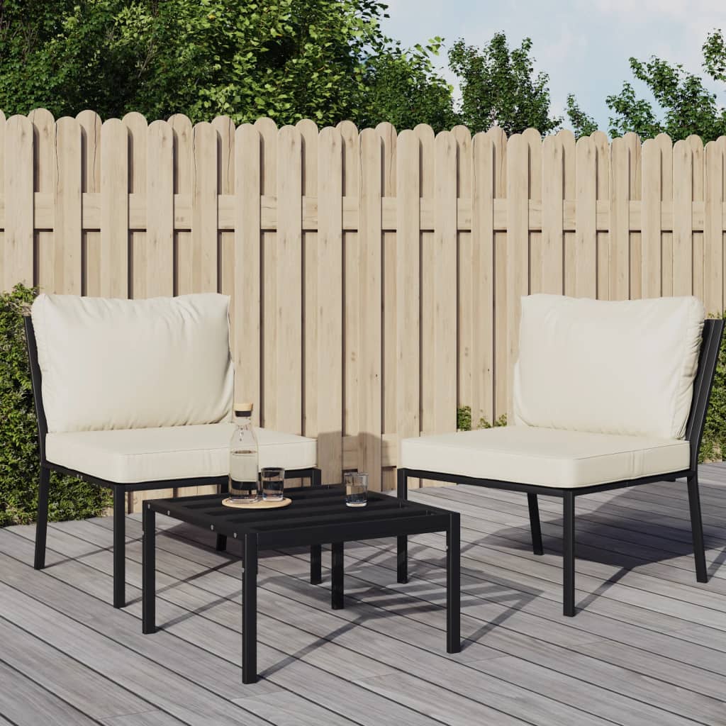Trädgårdsstolar Med Dynor 2 St 60X74X79 Cm Stål