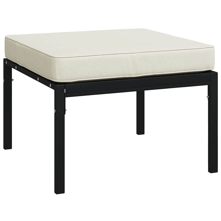 Trädgårdspallar Med Färgade Dynor 2 St 60X60X35 Cm Stål
