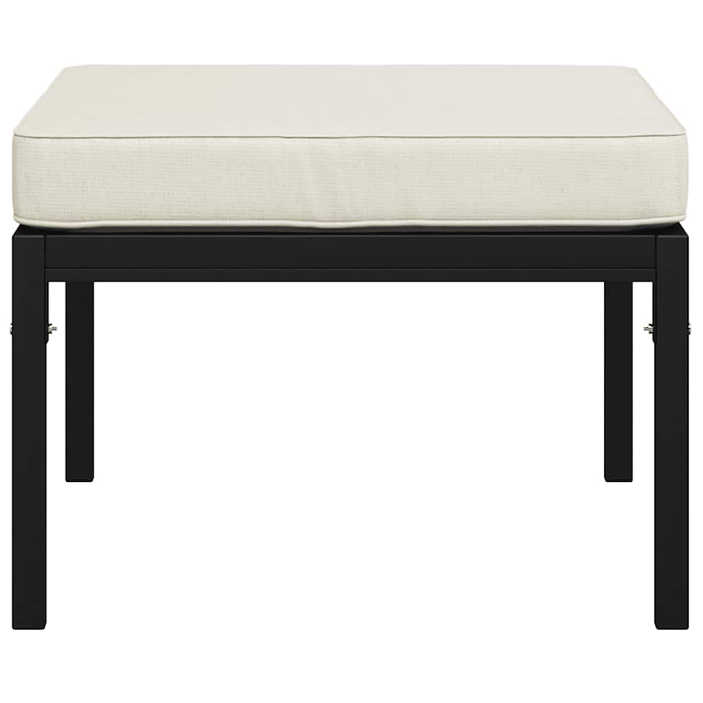 Trädgårdspallar Med Färgade Dynor 2 St 60X60X35 Cm Stål