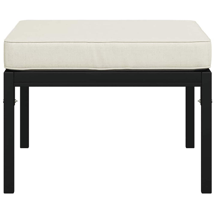 Trädgårdspallar Med Färgade Dynor 2 St 60X60X35 Cm Stål