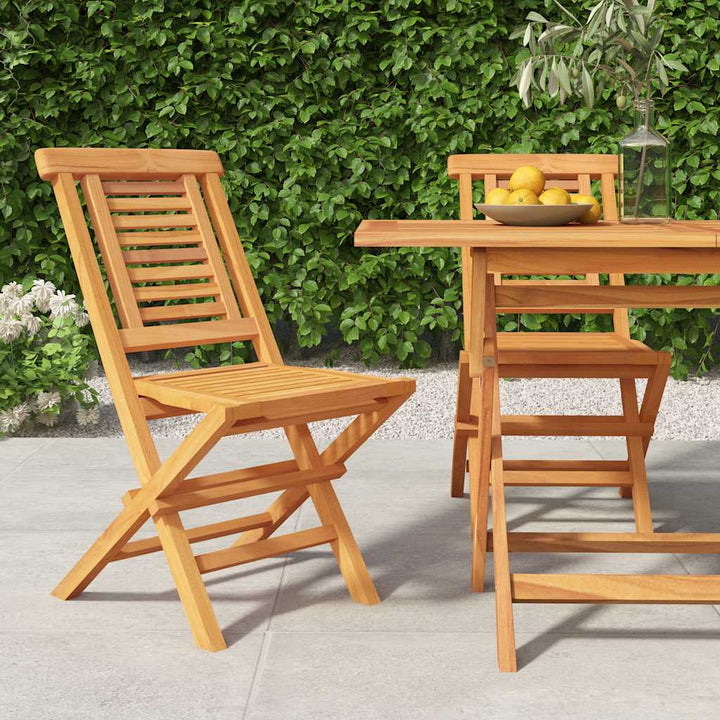 Hopfällbara Trädgårdsstolar 6 St 47X63X90 Cm Massiv Teak