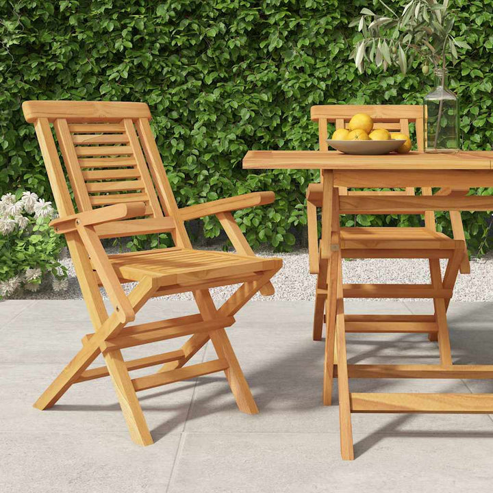 Hopfällbara Trädgårdsstolar 6 St 47X63X90 Cm Massiv Teak