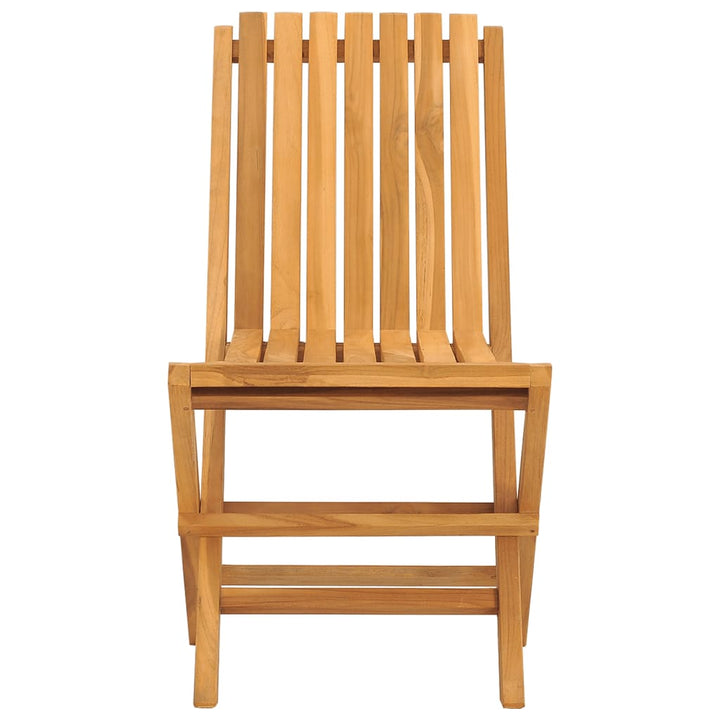 Hopfällbara Trädgårdsstolar 2 St 47X47X89 Cm Massiv Teak