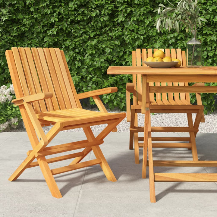 Hopfällbara Trädgårdsstolar 2 St 47X47X89 Cm Massiv Teak