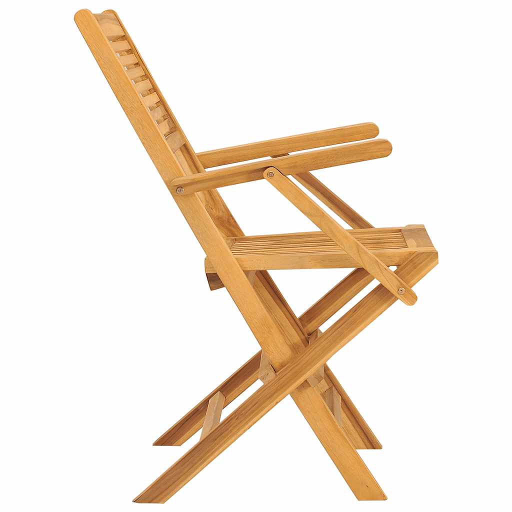 Hopfällbara Trädgårdsstolar 2 St 55X62X90 Cm Massiv Teak