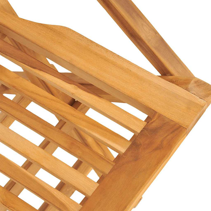 Hopfällbara Trädgårdsstolar 2 St 55X62X90 Cm Massiv Teak