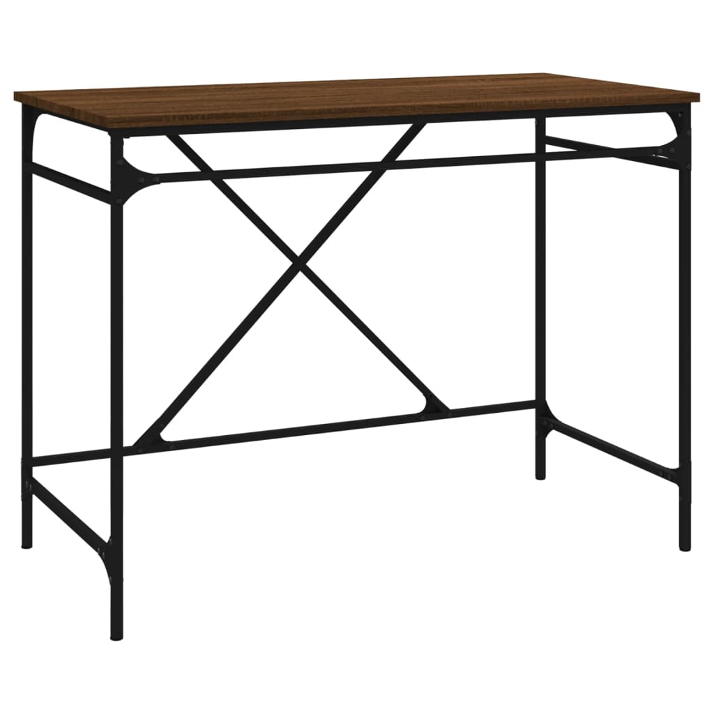 Skrivbord 100X50X75 Cm Konstruerat Trä Och Järn