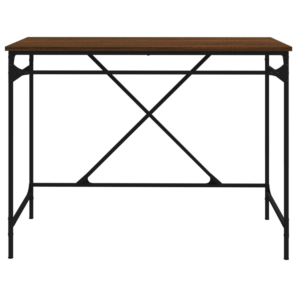 Skrivbord 100X50X75 Cm Konstruerat Trä Och Järn