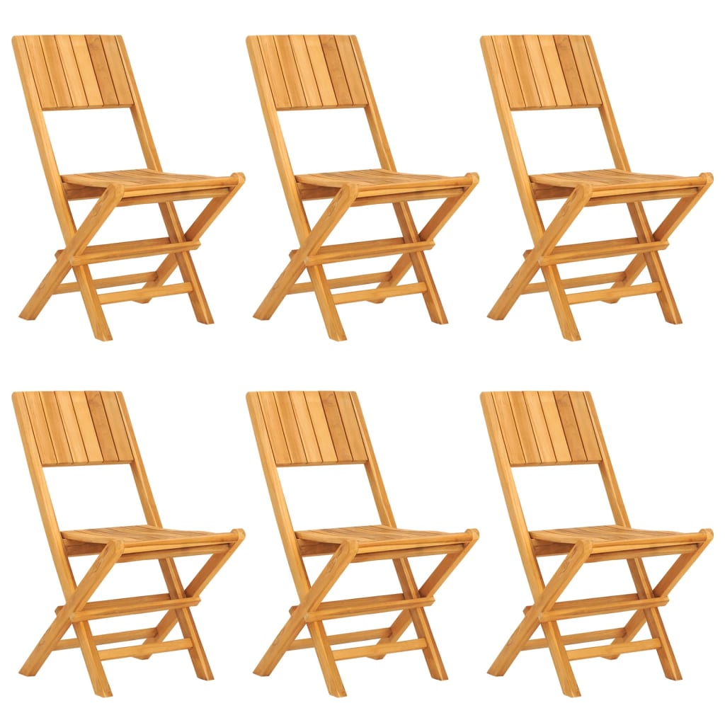 Matgrupp För Trädgården 7 Delar Massiv Teak