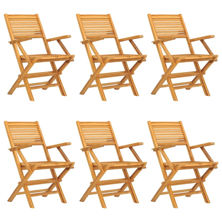 Matgrupp För Trädgården 7 Delar Massiv Teak