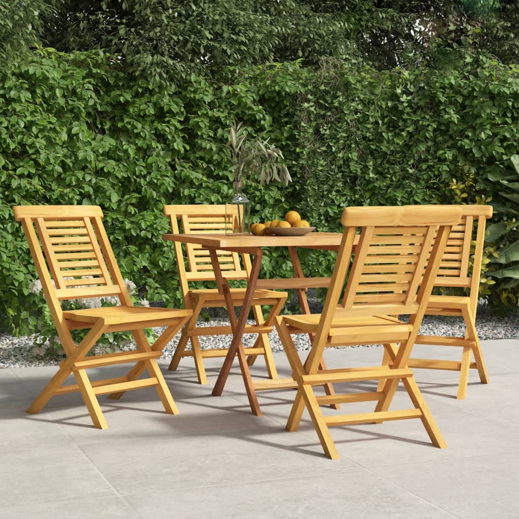 Hopfällbara Trädgårdsstolar 6 St 47X63X90 Cm Massiv Teak