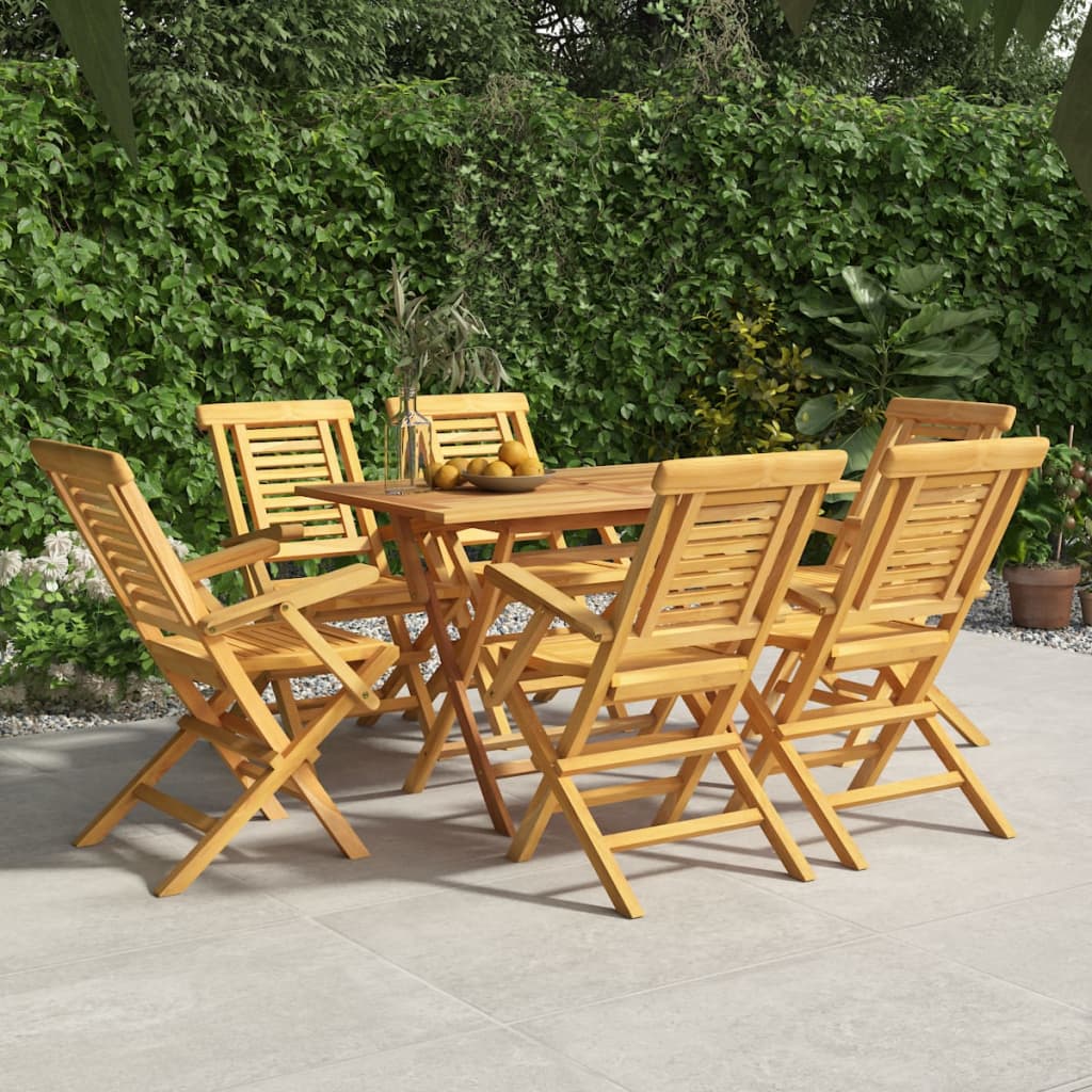 Hopfällbara Trädgårdsstolar 6 St 47X63X90 Cm Massiv Teak