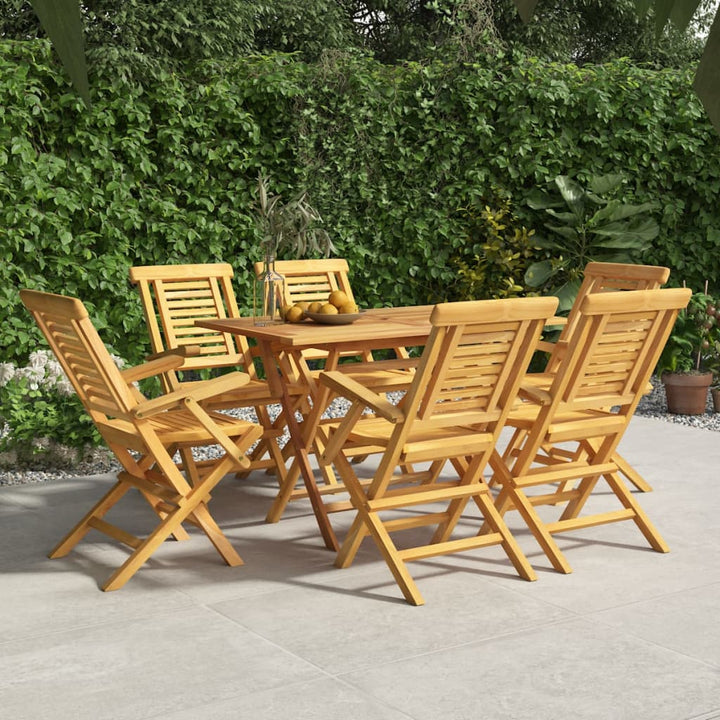 Hopfällbara Trädgårdsstolar 6 St 47X63X90 Cm Massiv Teak