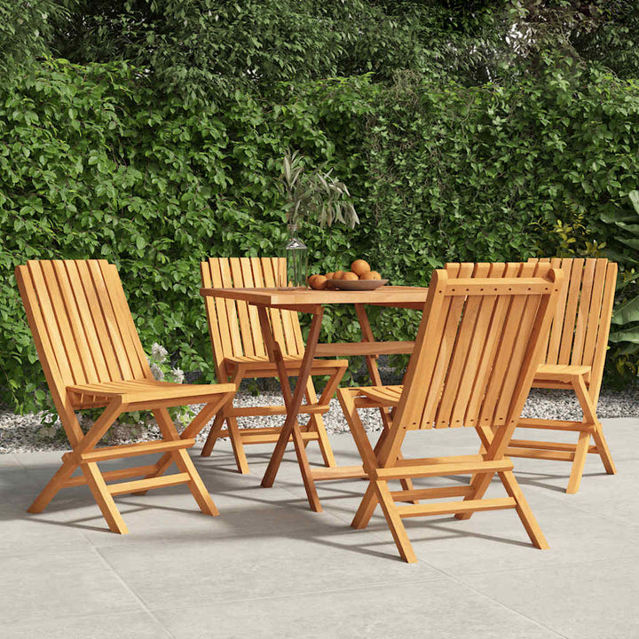 Hopfällbara Trädgårdsstolar 2 St 47X47X89 Cm Massiv Teak