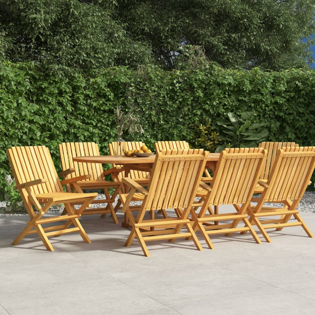 Hopfällbara Trädgårdsstolar 2 St 47X47X89 Cm Massiv Teak