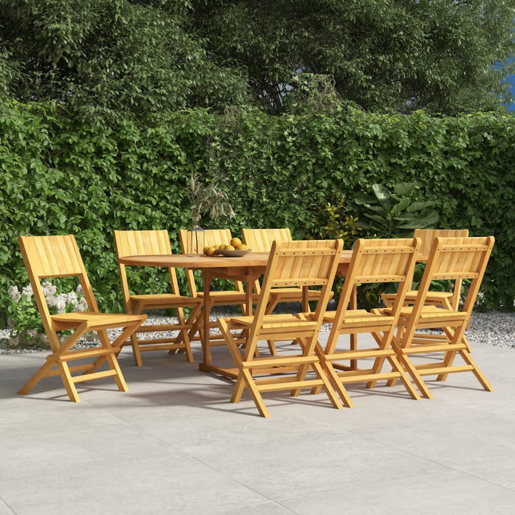 Hopfällbara Trädgårdsstolar 2 St 47X61X90 Cm Massiv Teak